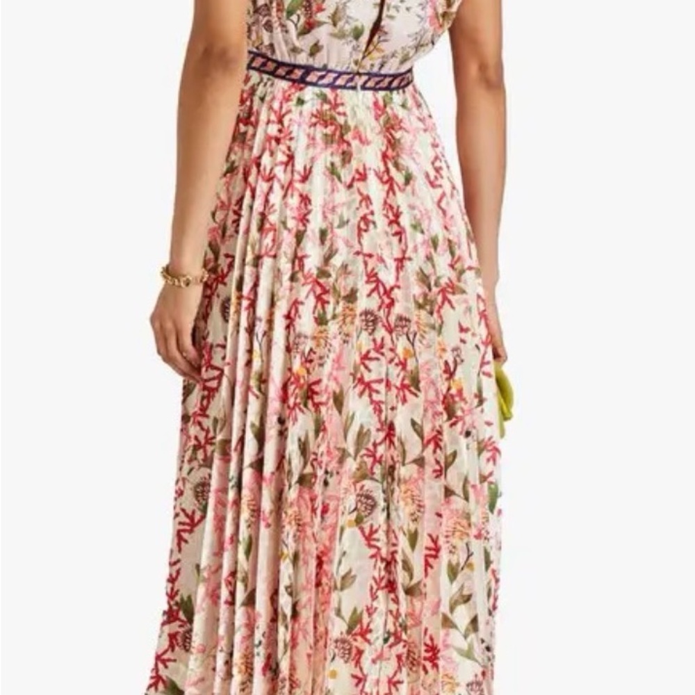 SALONI Multicolor Floral Midi Dress